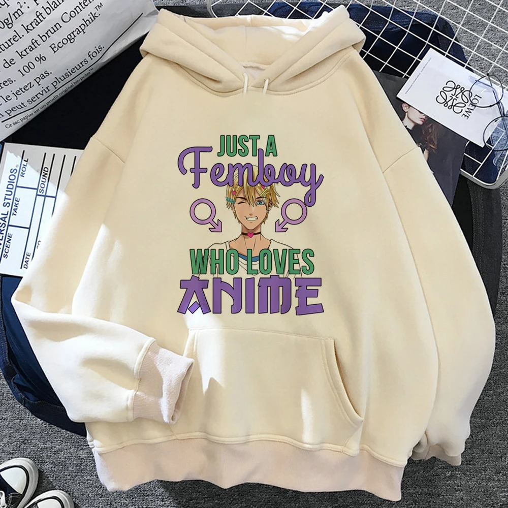 Femboy Hoodies Vrouwen Winter Streetwear Anime Koreaanse Stijl Capuchon Kleding Vrouwen Harajuku Trui