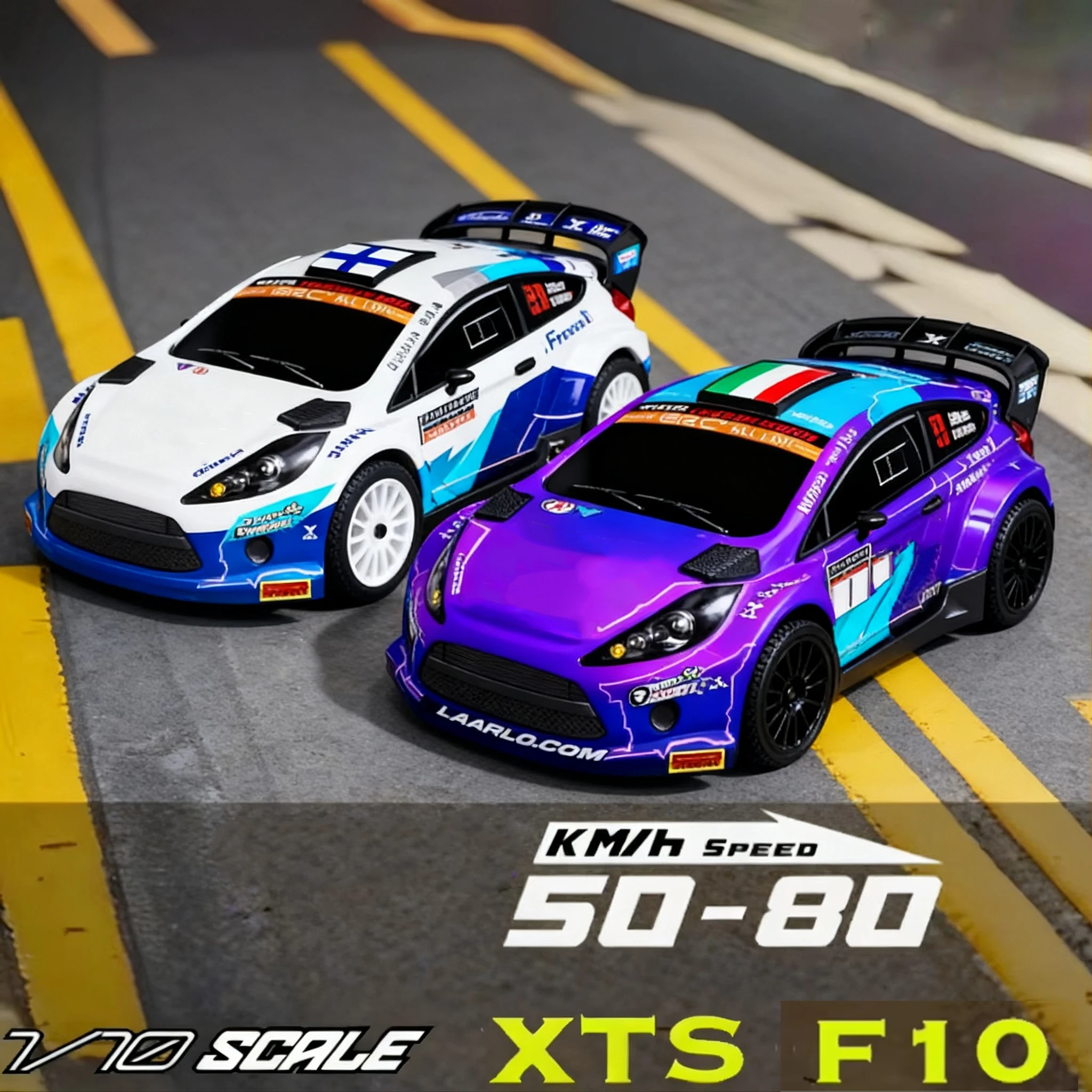 

1/10 Raarlo Xts-F10 Раллийный автомобиль Профессиональный радиоуправляемый автомобиль Высокоскоростной дрифтовый автомобиль 4WD Внедорожник RTR Радиоуправляемый автомобиль из углеродного волокна