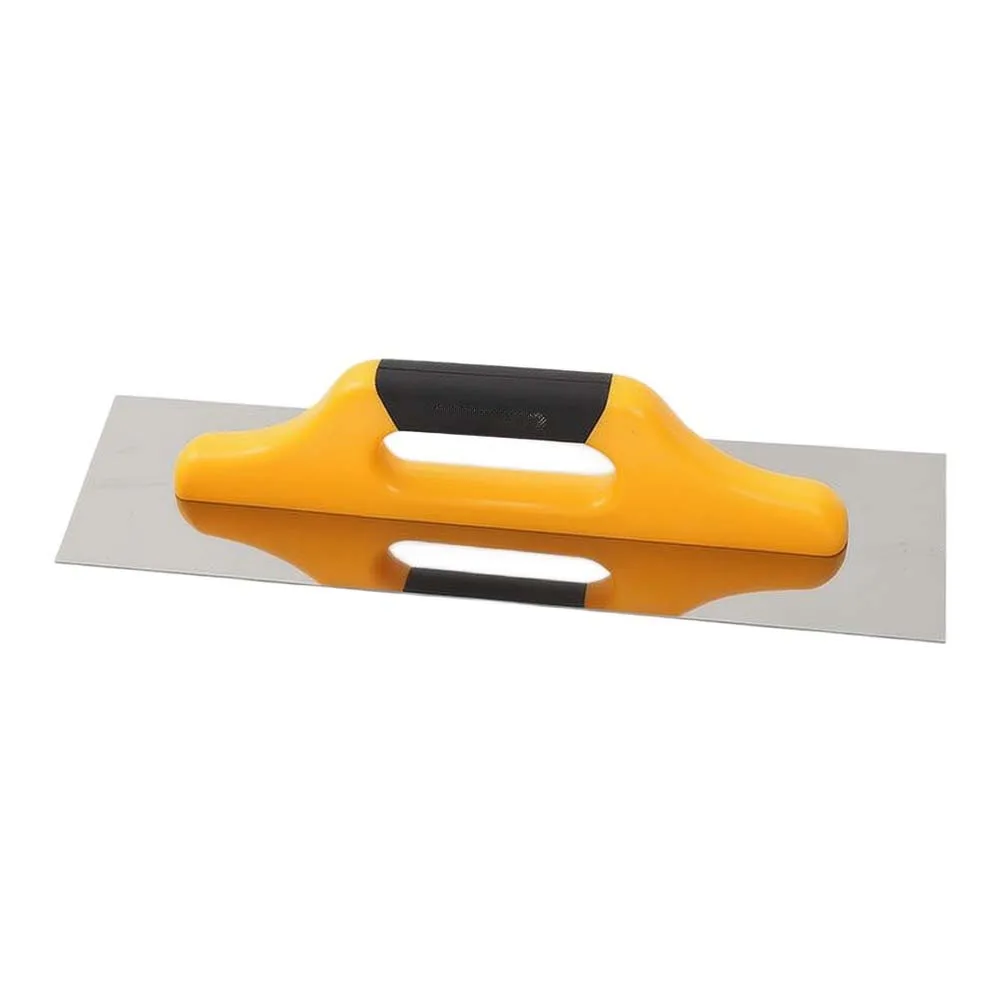 Ergonomic Long Handle Stainless Steel Wall Smoothing Spatula Plaster Finishing Hand Tool For Drywall Construction Renovation