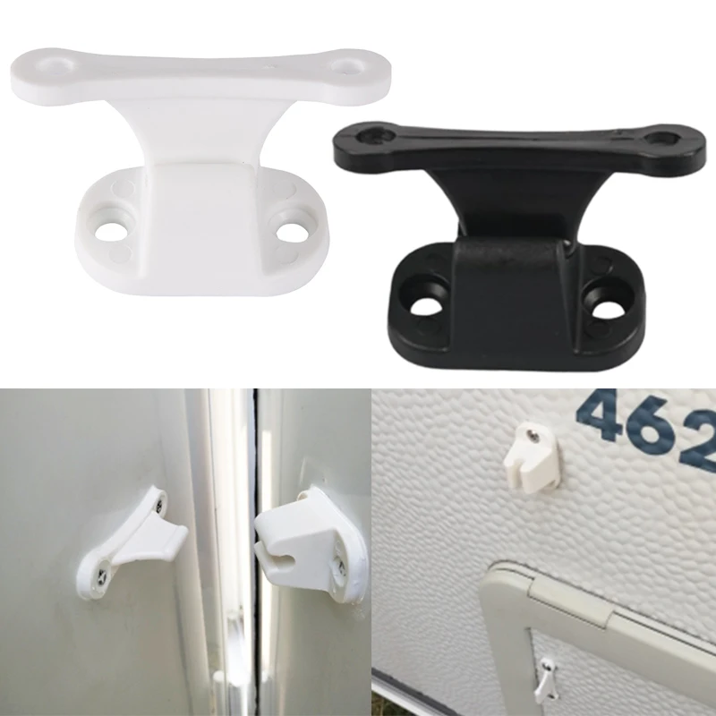 

Black/White Door Retainer Catch T-shaped Nylon Door Stopper For RV Motorhome Camping Supplies Auto Modified Accessories