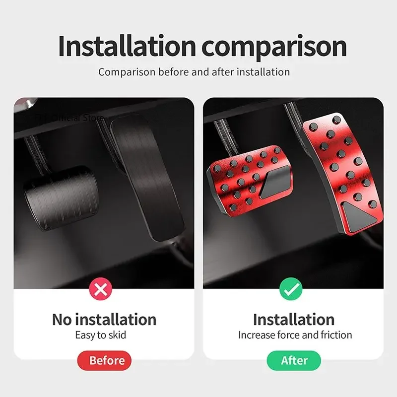 ل جيب جراند شيروكي WK2 2011 ~ 2022 2017 اكسسوارات الفولاذ المقاوم للصدأ دواسة السيارة الغاز الفرامل الوقود مسرع غطاء دواسة عدم الانزلاق #2