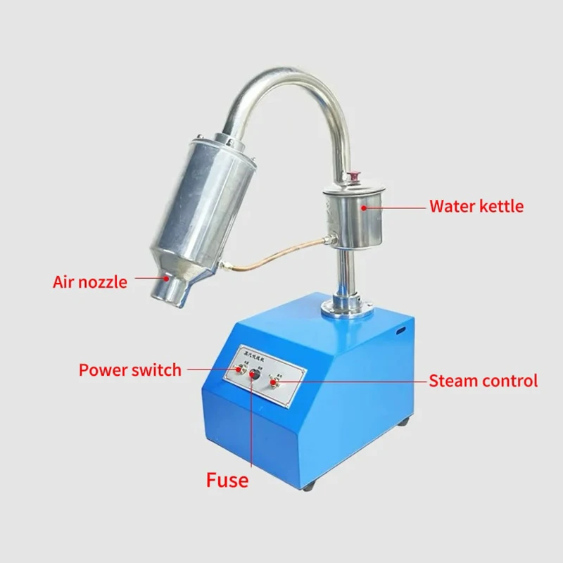 آلة منفاخ سلك محرك بخار الأحذية آلة تسخين وتجفيف الهواء - مزيل تجاعيد الجلد مع ضربة سلك التحكم في درجة الحرارة