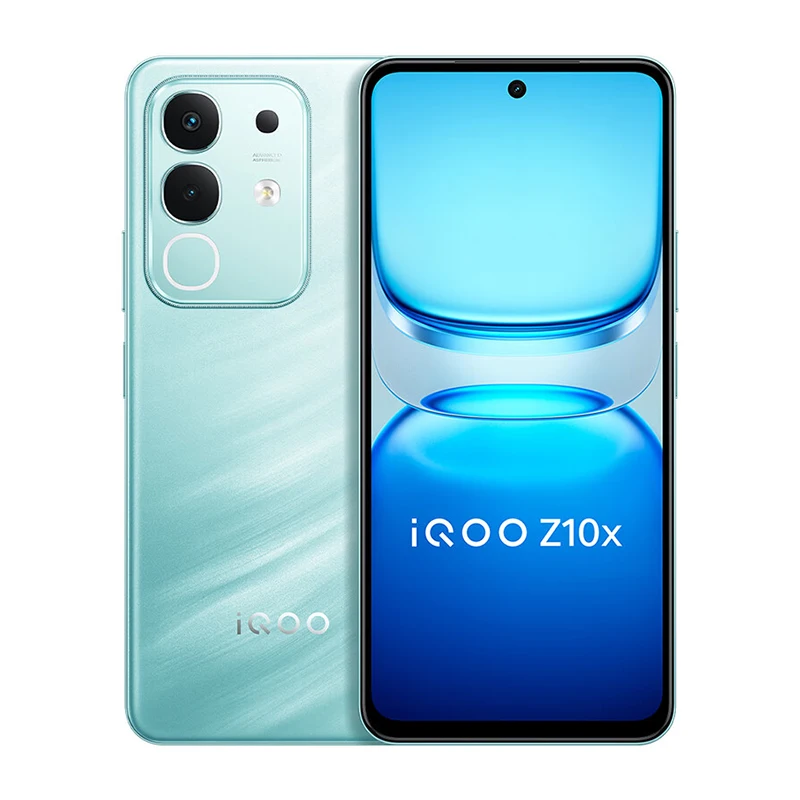 الأصلي Vivo Iqoo Z10X الهاتف المحمول الأبعاد 7300 أندرويد 15.0 OTA 6.72 "LCD 120HZ 50.0MP كاميرا 44 واط تهمة 6500 مللي أمبير بطارية