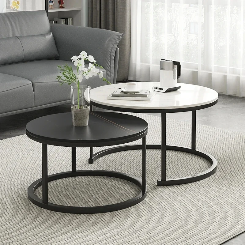 Flexible Small Coffee Table Minimalist Standing Villa Indoor Side Table Transform Aesthetic Mesas Bajas Entrance Hall Furniture