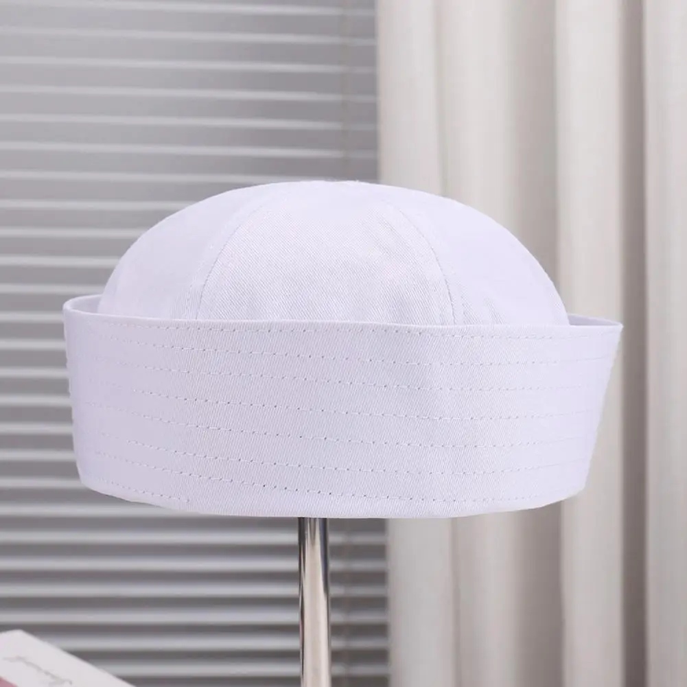

Theater Performance Hat Captain Hat Striped Print Crew Hat Breathable Theater Performance Accessory Nautical Theme for Adults