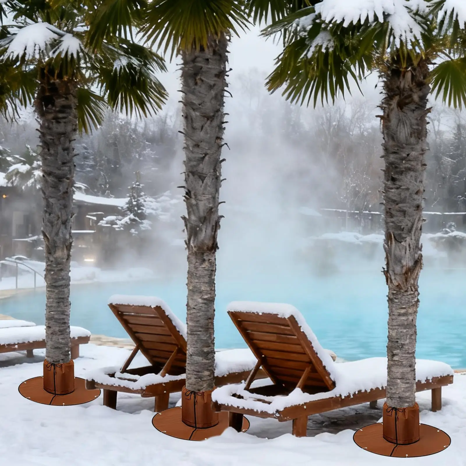 

Tree Root Winter Protection Cold Weather Tree Trunk Frost Barrier Plant Root Frost Cover For Winter Outdoor Backyard Lawn Garden