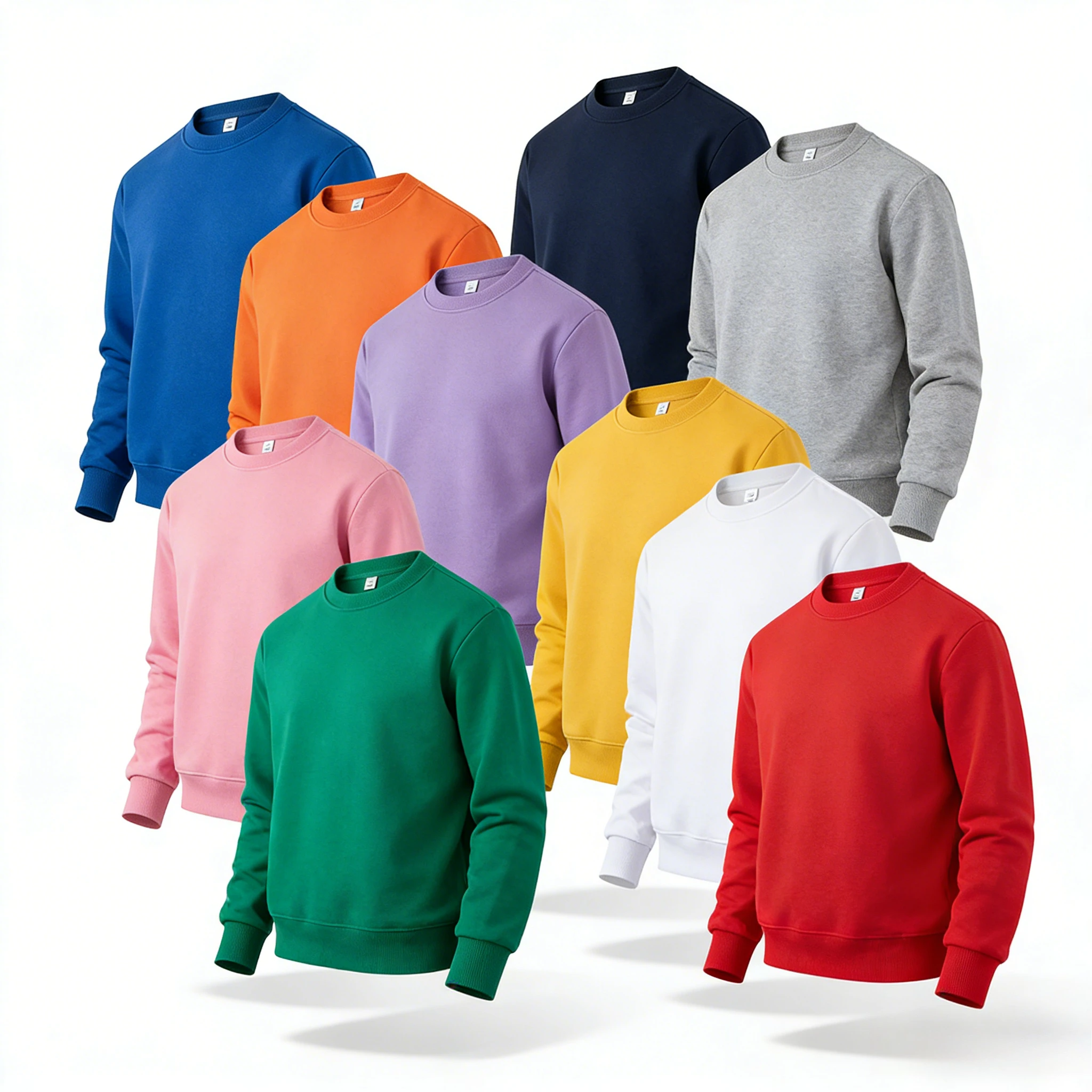 Kids Basic Crewneck Sweatshirt Unisex Solid Pullover School Uniform Layering Essential Top 15 Color Autumn Boys Girls Clothes