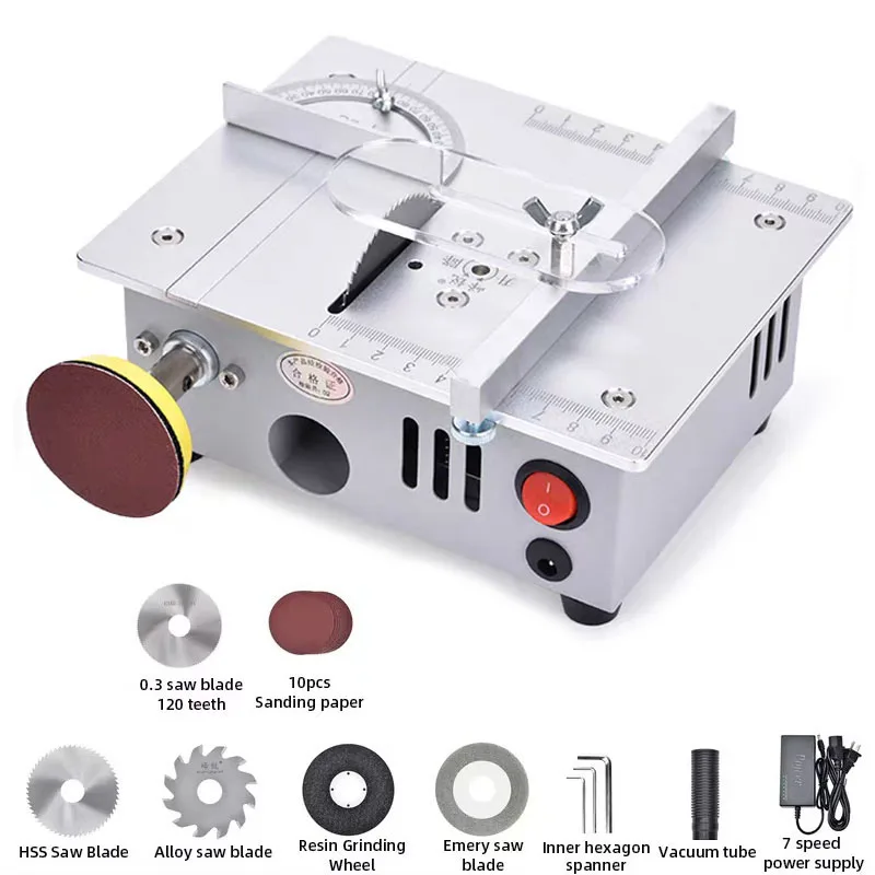 Mini Multifunctional Electric Table Saw Electric Desktop Saws Small Household Cutting Tool Woodworking Lathe Machine Wood Cutter