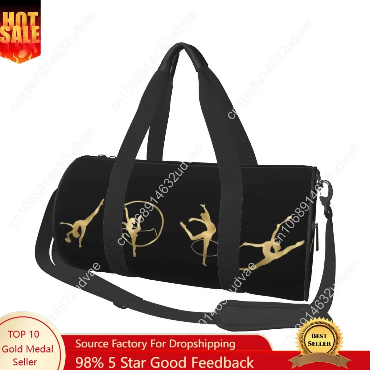 Rhythmic Gymnastics Gym Bag Dace Girl Luggage Sports Bags Men Women Custom Gym Accessories Novelty Fitness Bag Portable Handbags