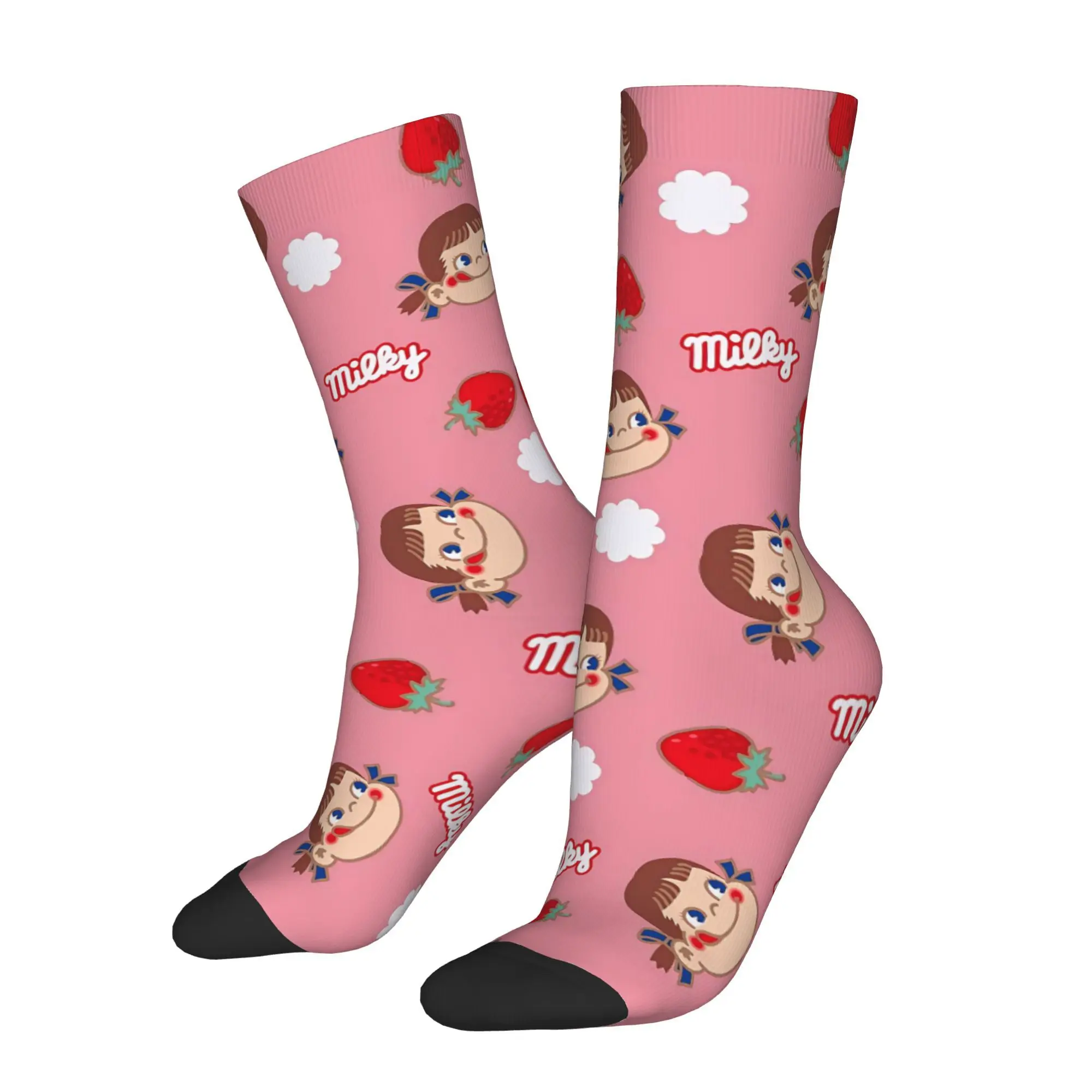 Milky Candy Fujiya Milky Sock Impreso Hombre Poliéster Moda