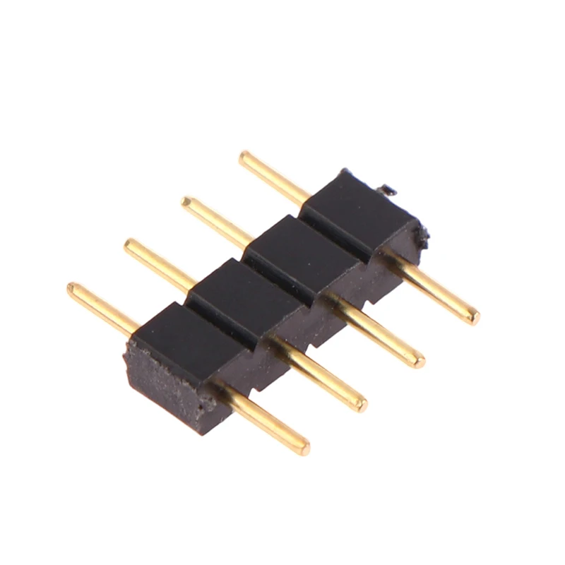 10 قطعة 4 دبوس RGB موصل محول دبوس ذكر نوع مزدوج 4Pin ل RGB 5050 3528 LED قطاع لتقوم بها بنفسك أضواء ملونة إدراج موصل