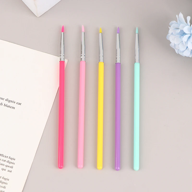 แปรงคอนซีลเลอร์ซิลิโคน แปรงแต่งหน้าตา แปรงอายไลเนอร์ อายแชโดว์ รายละเอียดคิ้ว เครื่องมือเพ้นท์เล็บ แปรงทาเล็บ