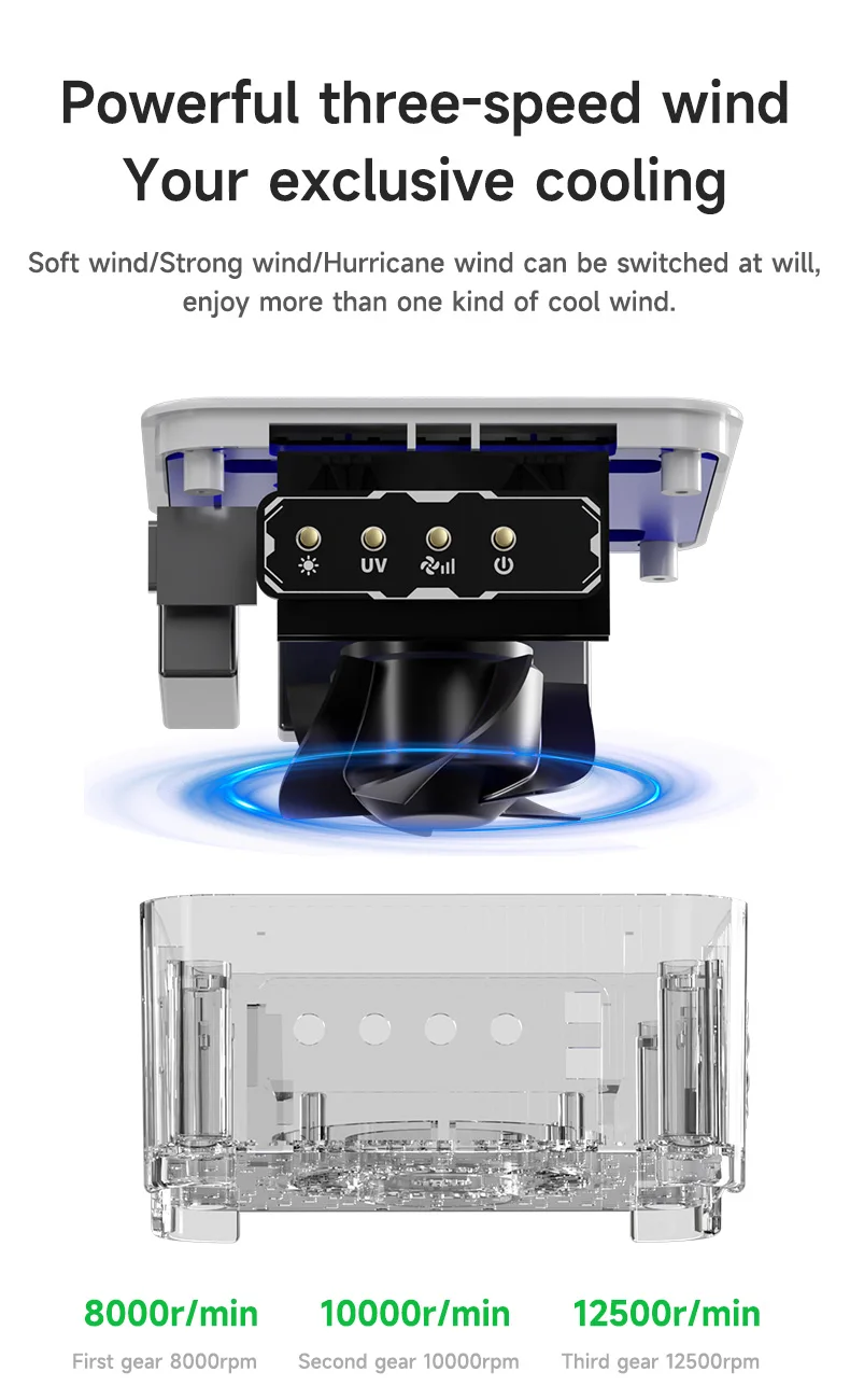 ميكانيكي FUL-4 تبريد الدخان العادم علاج مروحة الأشعة فوق البنفسجية علاج الإضاءة 4 في 1 لانهائي تبريد علاج مروحة لإصلاح الهاتف المحمول ل #6