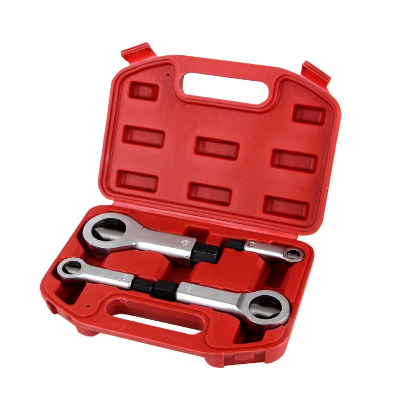 Nut Splitter 9-27mm Heavy Duty Rust Resistant Damaged Nut Splitter Remover Spanner Nut Removal Puller Hand Splitting Tools Set