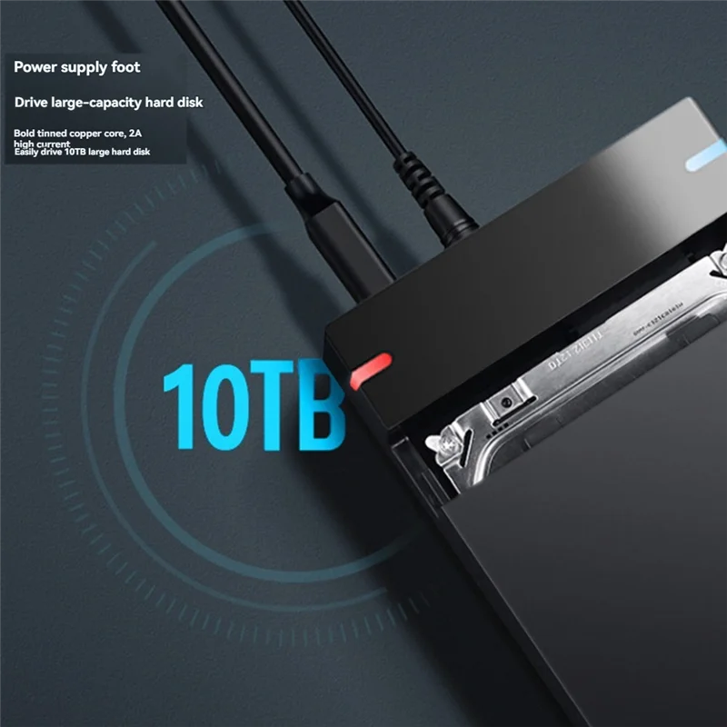 

Practical-HDD Case 3.5'' SATA To USB 3.0 Adapter External Hard Drive Disk Enclosure 3.5 Inch SSD Disk 10TB HDD Box For PC Lapop