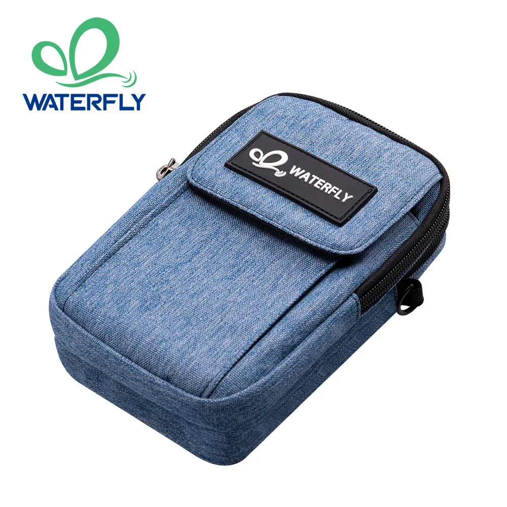 

WATERFLY Mini Shoulder Crossbody Bag Small Belt Bag Pouch For Men Women Waist Fanny Pack With Adjustable Strap Carabiner Handbag