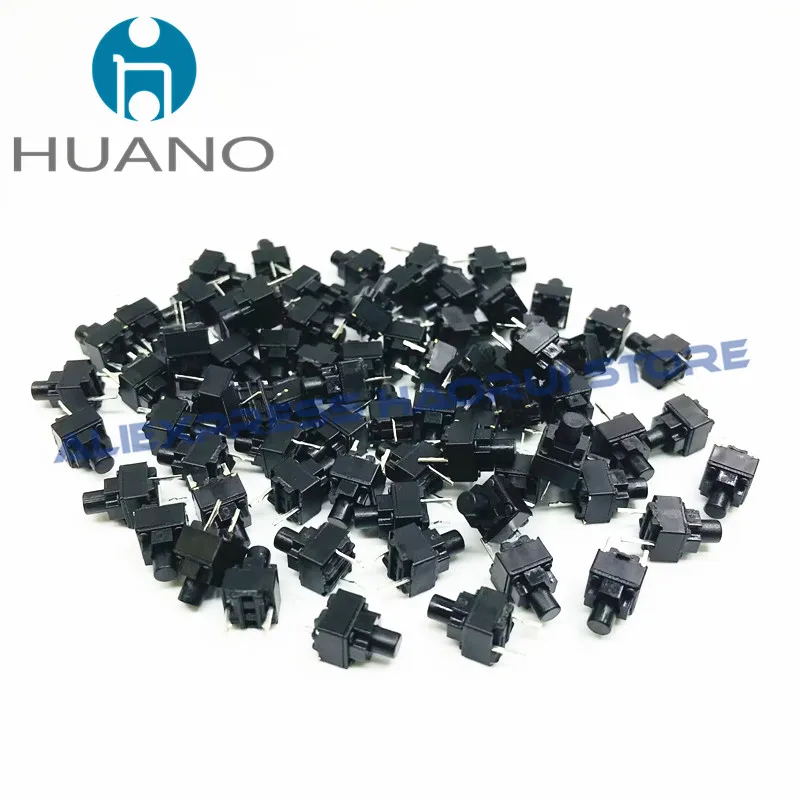 10~100Pcs HUANO Mute Mouse Button 6*6*9.5mm Silent Square Micro Switch Wireless / Wired Mouse DIP microswitch H9.5 Tact Switches