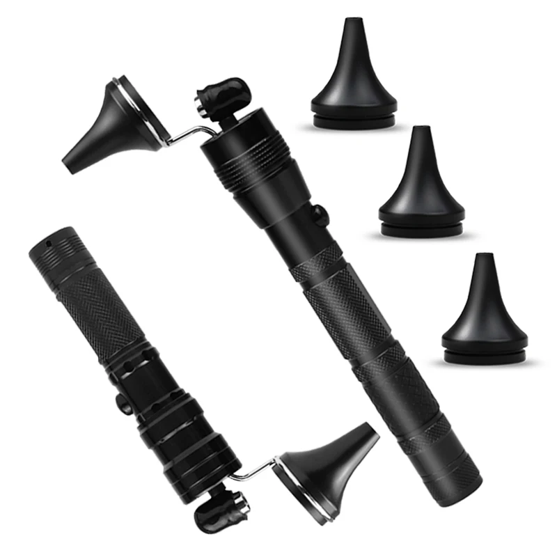 

Handheld LED Ear Wax Removal Lamp Hand Earwax Remover Picker Home Flashlight Light Earpick Cleaner Tool with Speculum Cone D3