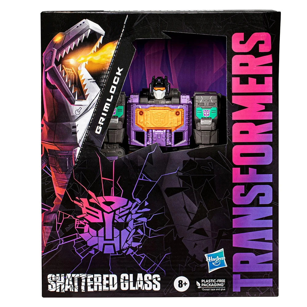 [Auf Lager] Hasbro Transformers Shattered Glass Grimlock 21,6 cm Leader Class Schöne Action-Anime-Figur zum Sammeln, Modell, Geschenkspielzeug