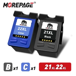 MorePage Replacement Ink Cartridge For HP21 22 HP 21XL For Deskjet F2180 F2200 F2280 F4180 F300 F380 D2300 Printer