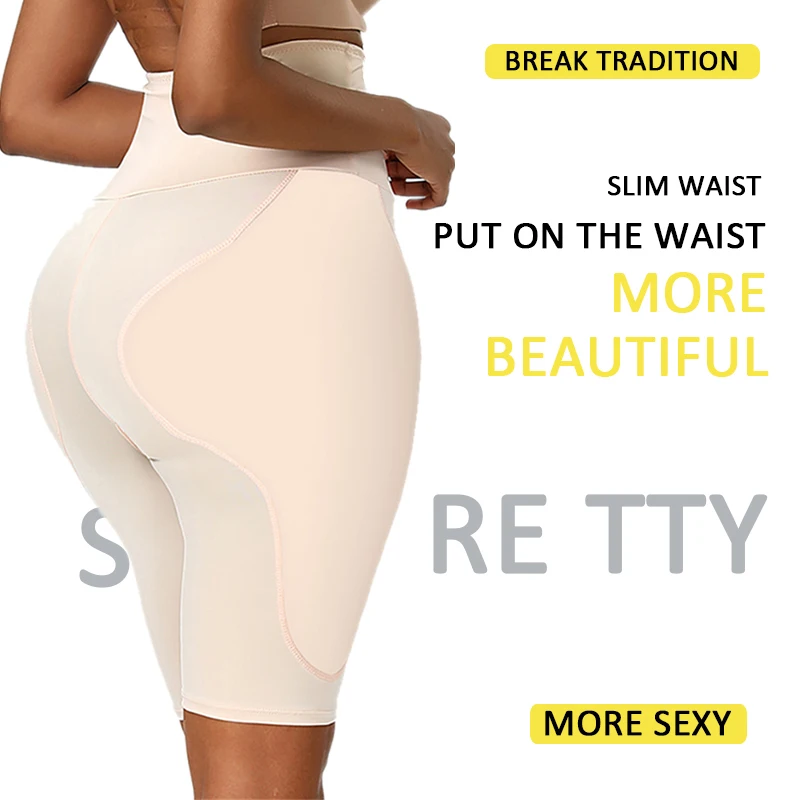 Women Hip Pads High Waist Trainer Shapewear Body Tummy Shaper Fake Ass Butt Lifter Booties Enhancer Booty Lifter Thigh Trimmer