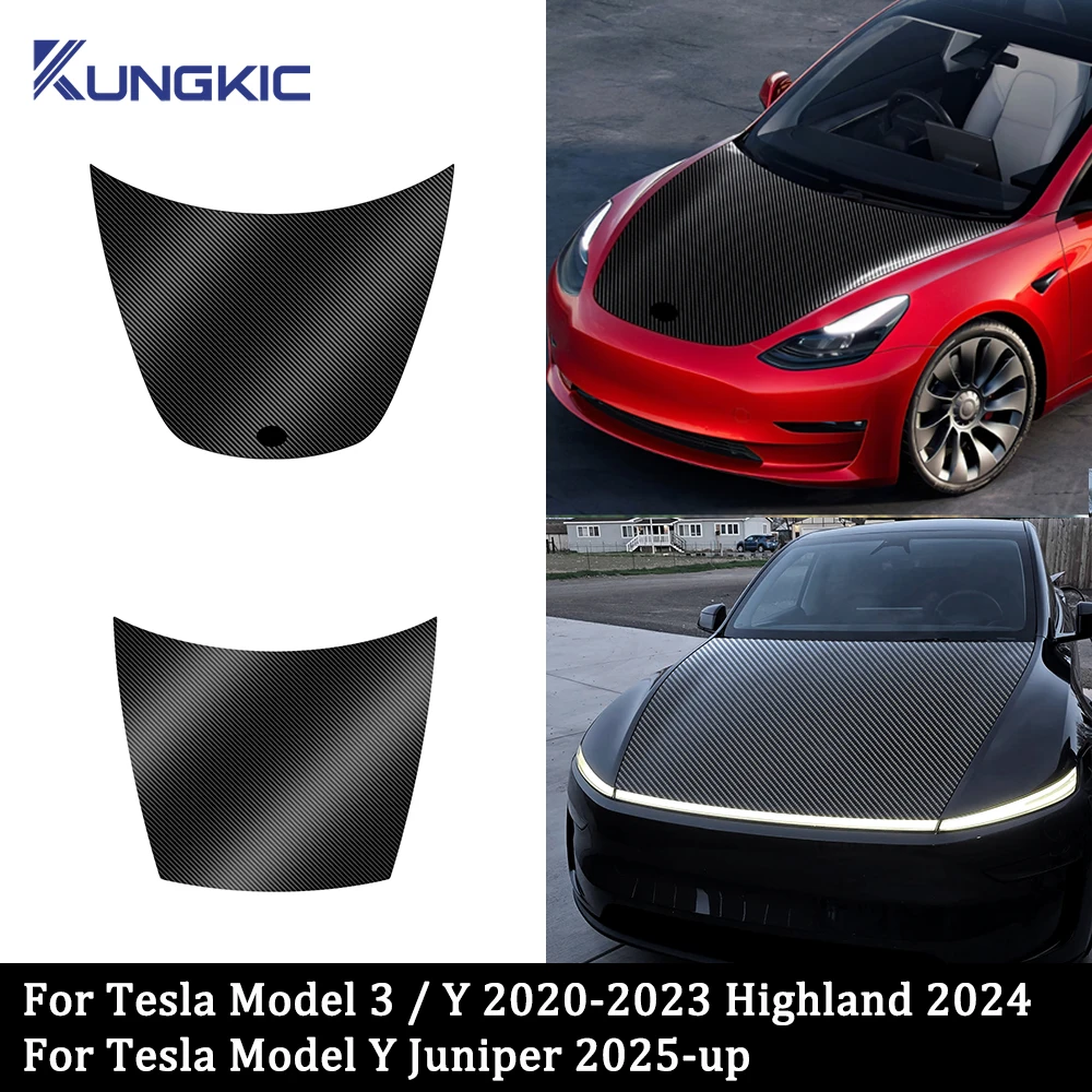 

Carbon Fiber Pattern PPF Car Paint Protection Engine Film Trim for Tesla Model 3 Model Y 2020-2023 Highland 2024 Juniper 2025-up