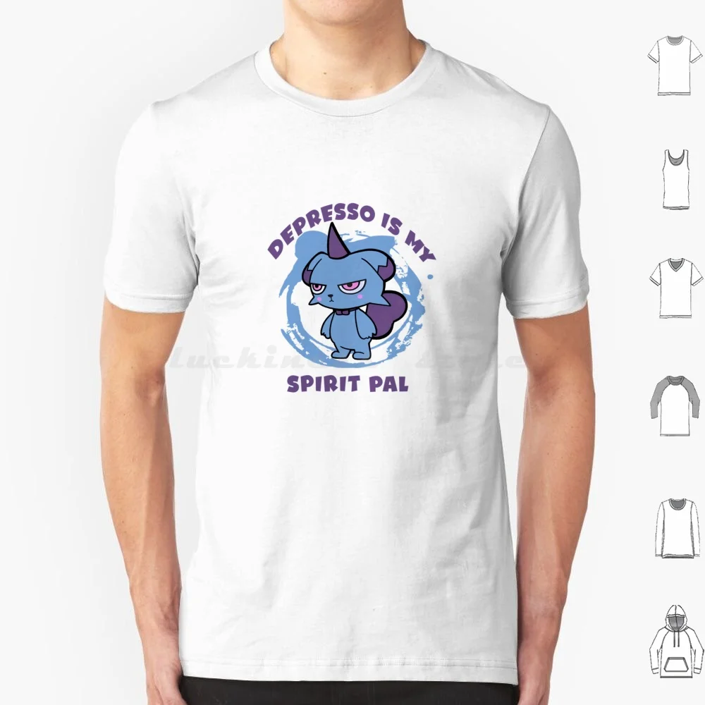 

Depresso Is My Spirit Pal-Palworld T Shirt Big Size 100% Cotton Depresso Palworld Palworld Depresso Pal Depresso Pal Palworld