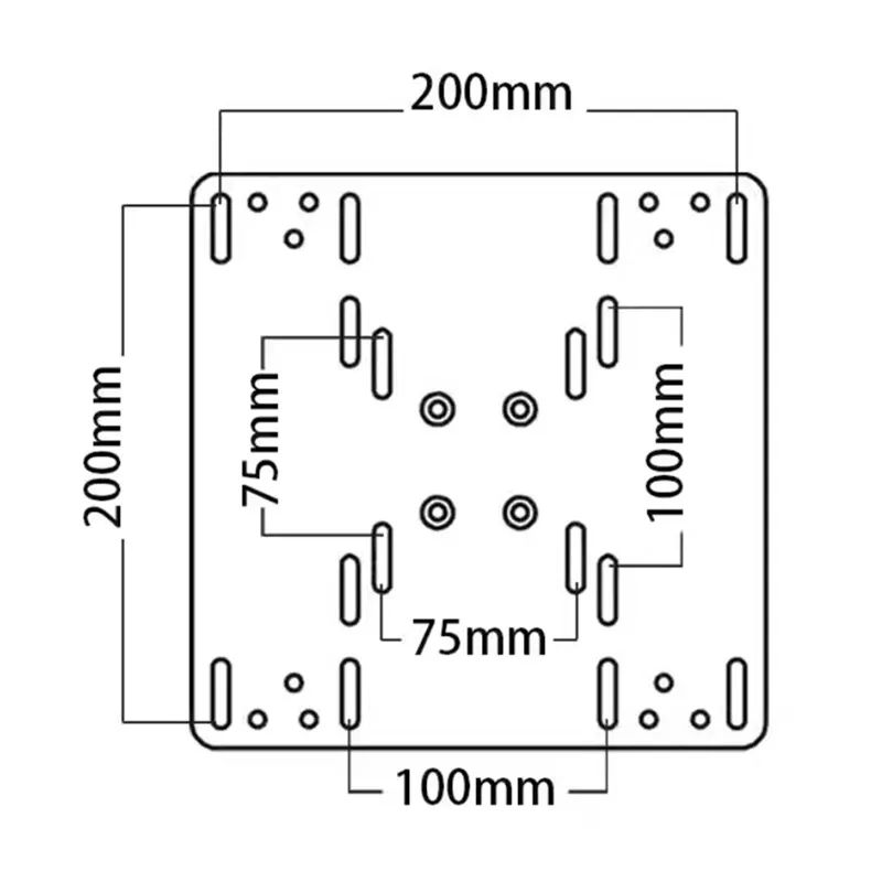 Profil Aluminium DIY Kustom Empat Layar Multi TV Mounting Hanger Bracket Quad Monitor Stand untuk Sim Rig Racing Cockpit Simulator