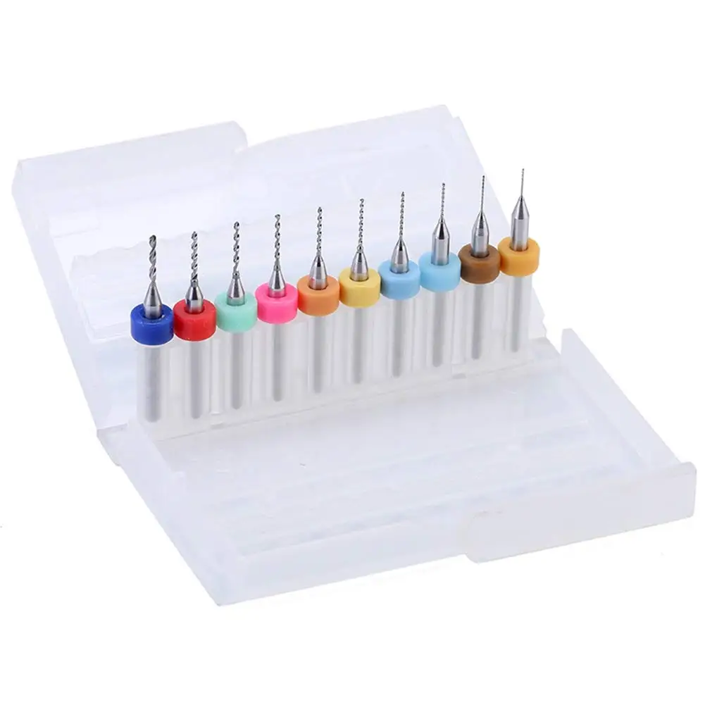 

SenNan 0.3mm~1.2mm Import Carbide PCB Drill Bits Print Circuit Board Mini CNC Drilling Bit Set Power Tool Accessories Tools Set