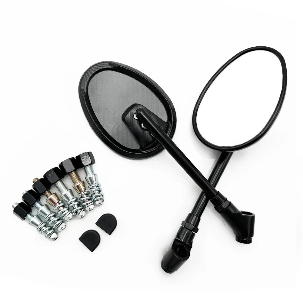 Black Anodized Aluminum Motorcycle Rearview Mirror