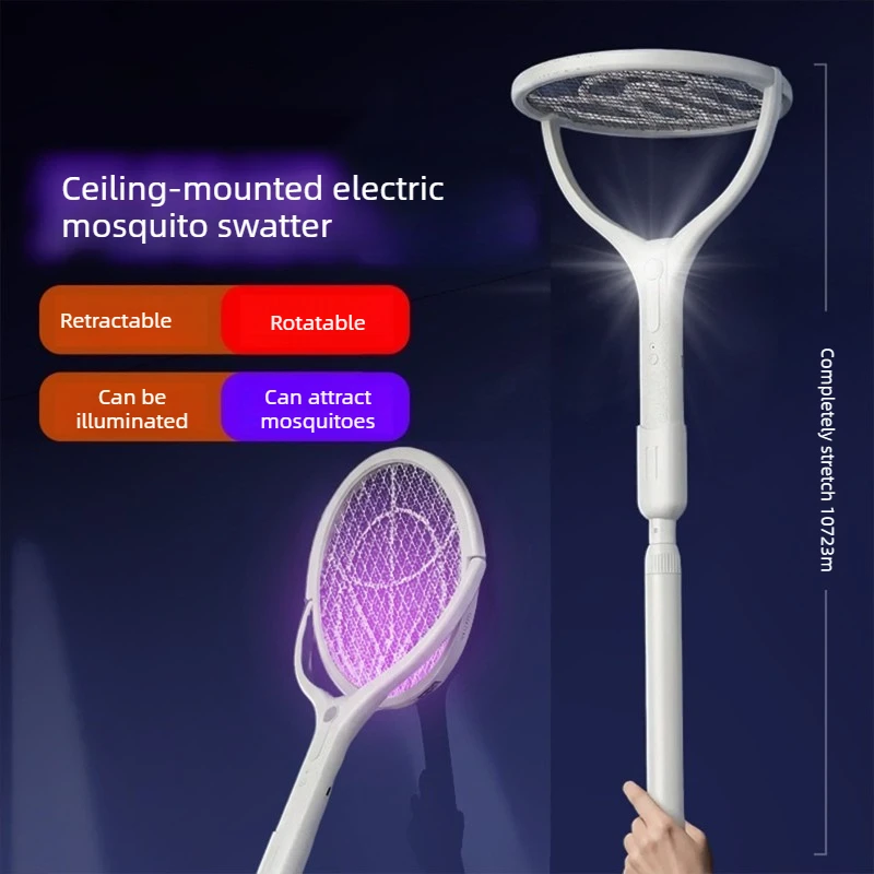 Rechargeable Retractable Foldable Electric Mosquito Swatter Household Automatic Mosquito Attracting Killer Fly Mosquito Swatter