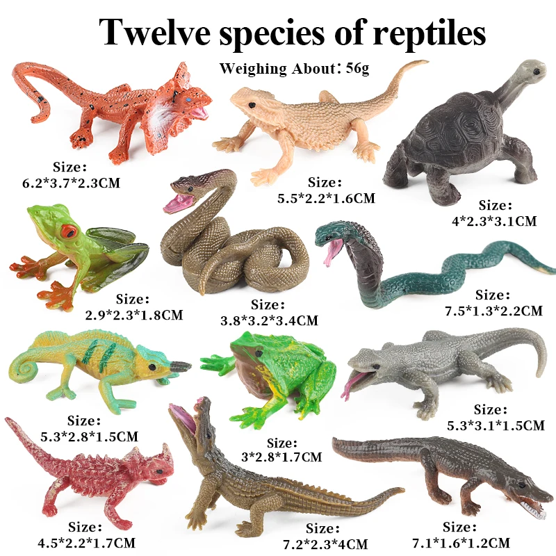 Oenux Mini animales del bosque salvaje insecto dinosaurio modelo búho zorro ardilla erizo zorro Rana figuras pastel Toppers chico juguete para regalo