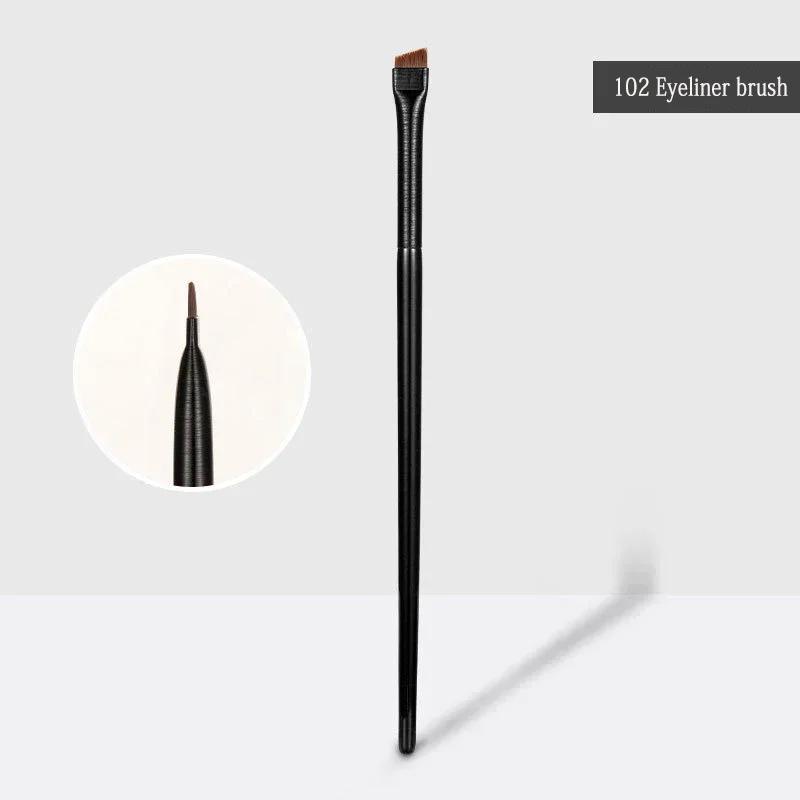 Brow Contour Brush Eyebrow Eyeliner Thin Brush Portable Oblique Angled Small Eyebrow Liner Brush Women Makeup Brushes Tools