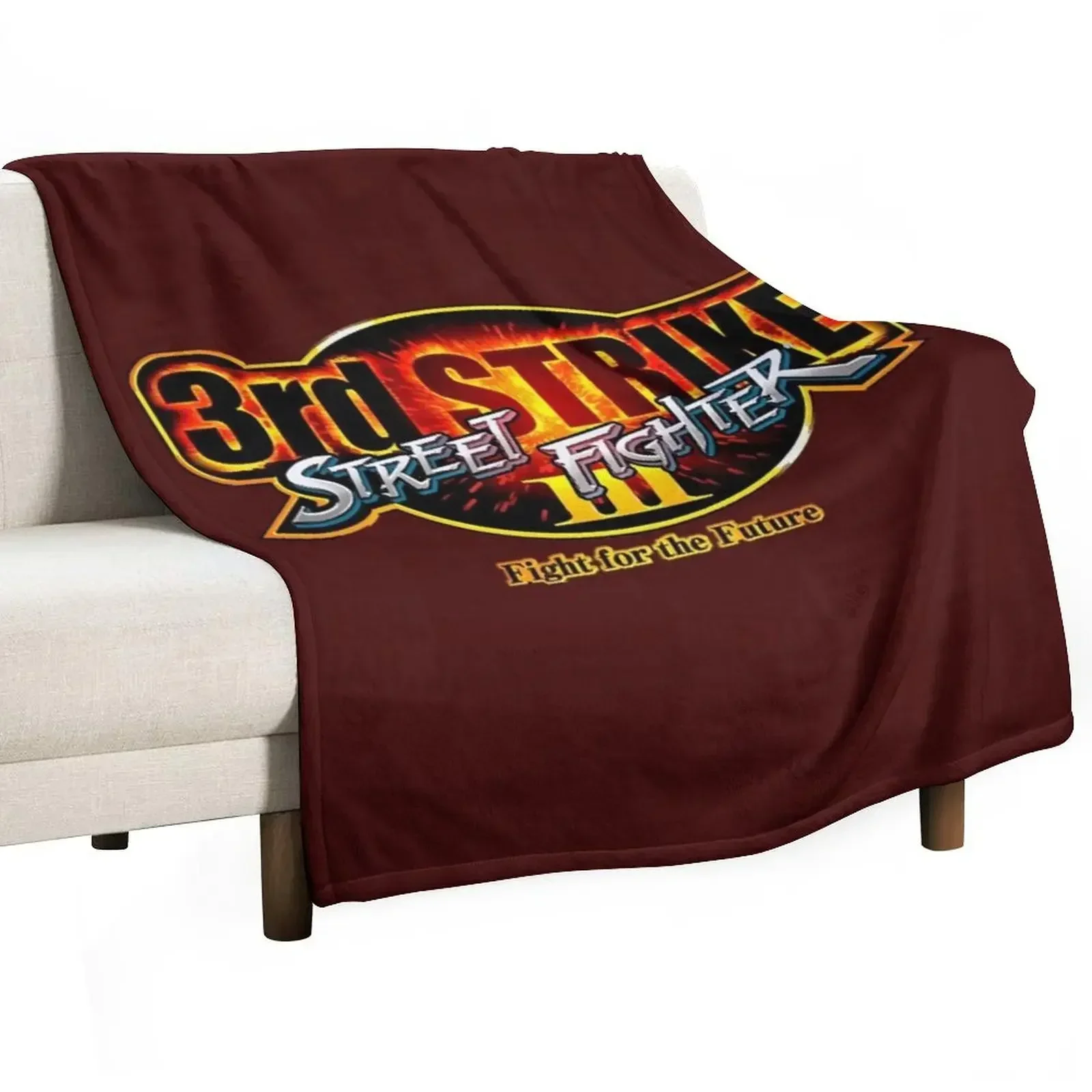 3rd Strike Throw Blanket Heavy Shaggy blankets and throws anime Blankets