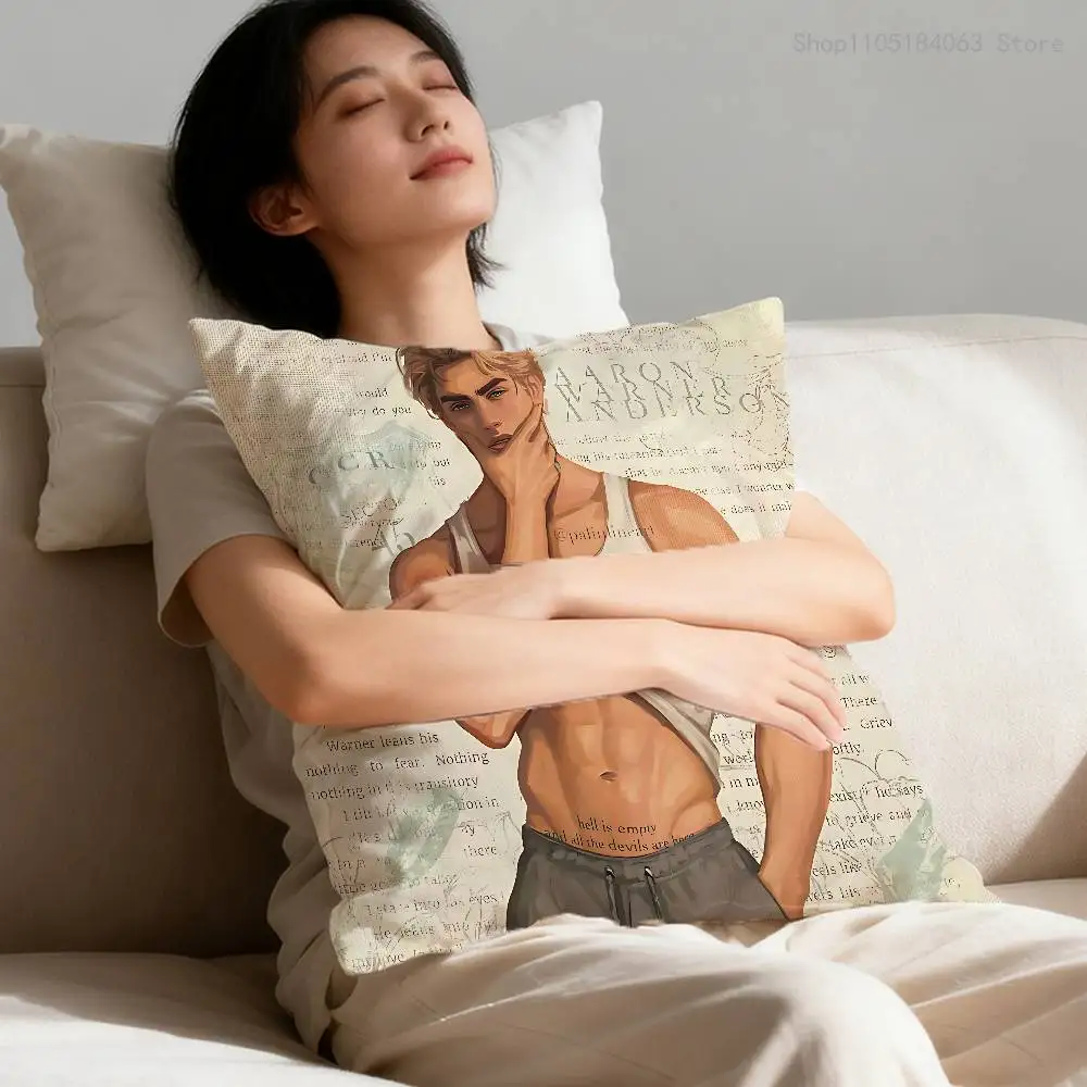 Aaron Warner S-Shatter Me Pillow Case For Sofa Decor Car Office Room Printing Cushion Cover Decorations and Protector
