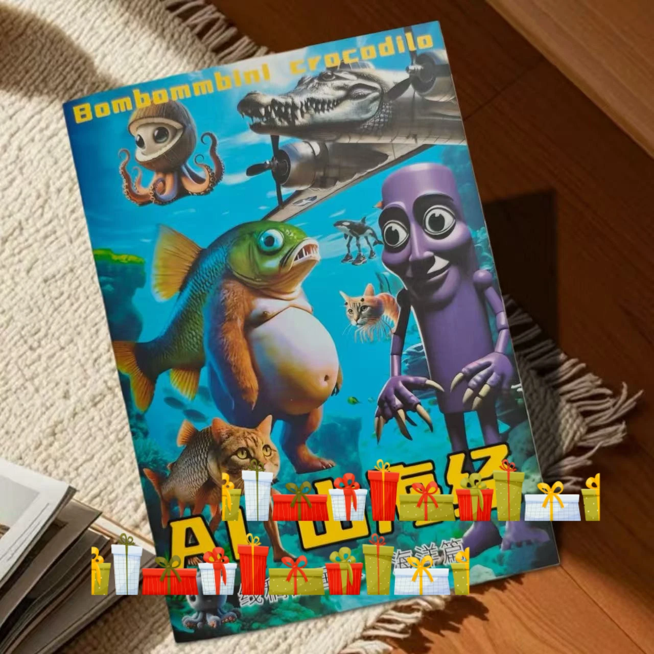 

Kids Coloring Book Set - Italian Brainrot Animals Tracing & Drawing Books, Tung Tung Tung Sahur Full Illustrated Line Art Activ