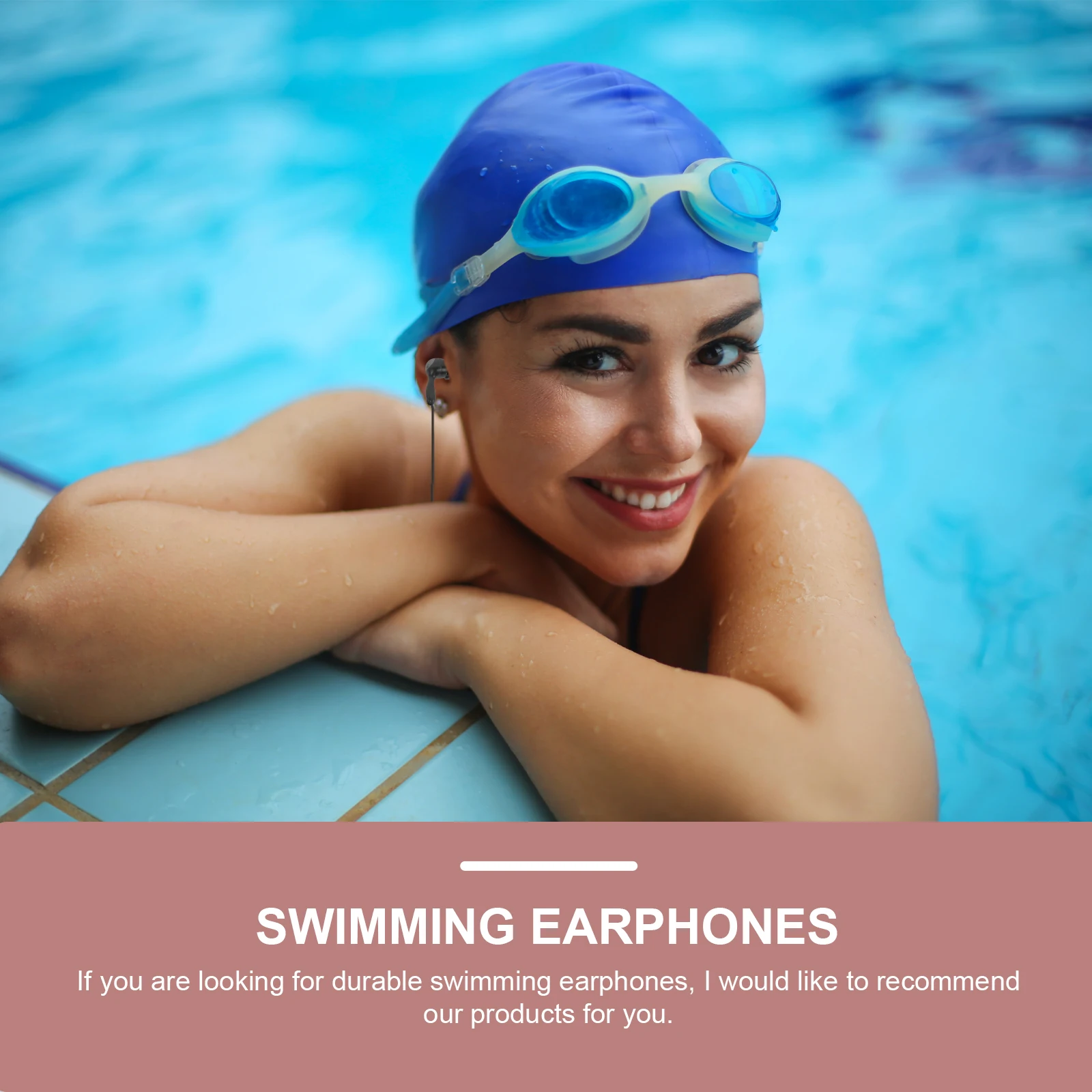 

2 Pcs Waterproof Headphones Ear Plugs for Swimming Noise Reduction Women Plastic Underwater