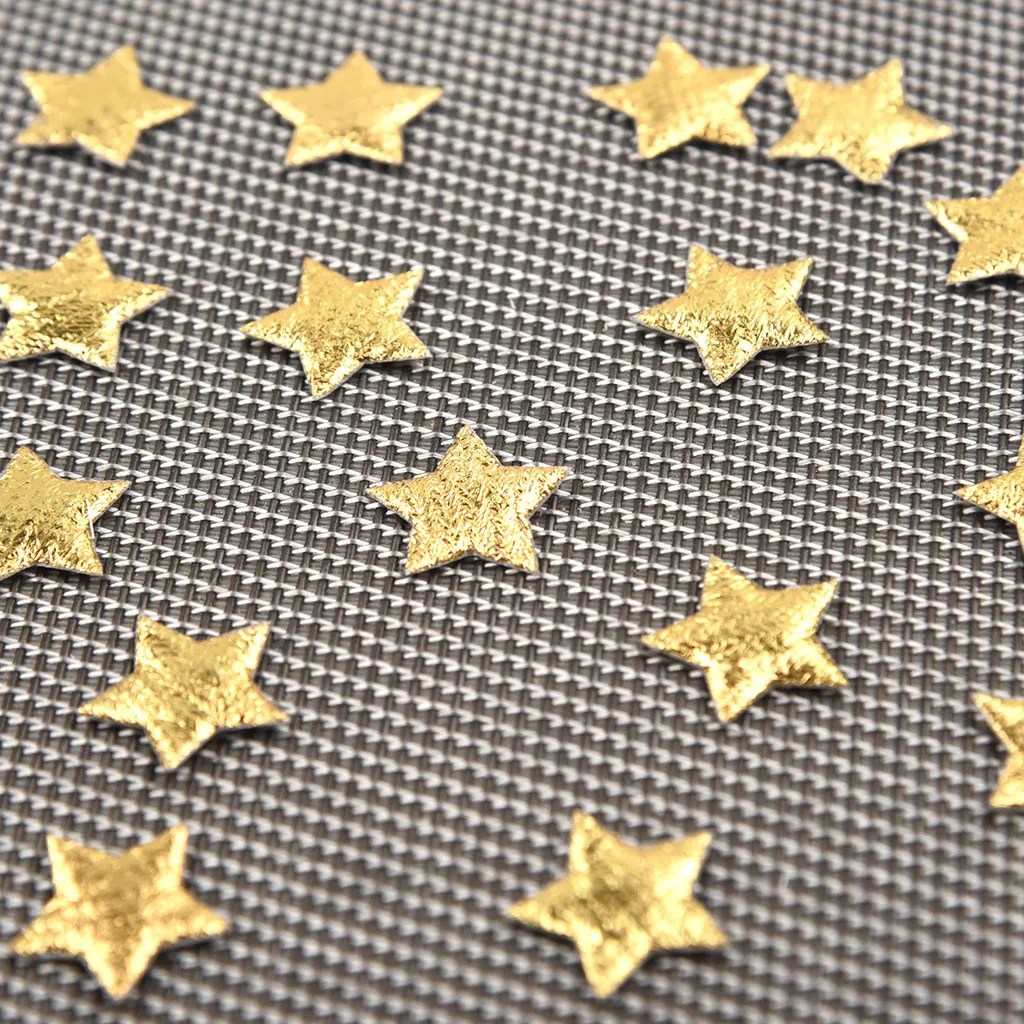 100pc Gold Silver Cloth Christmas Five-pointed Star Confetti Home Decoration Christmas Tree Ornaments