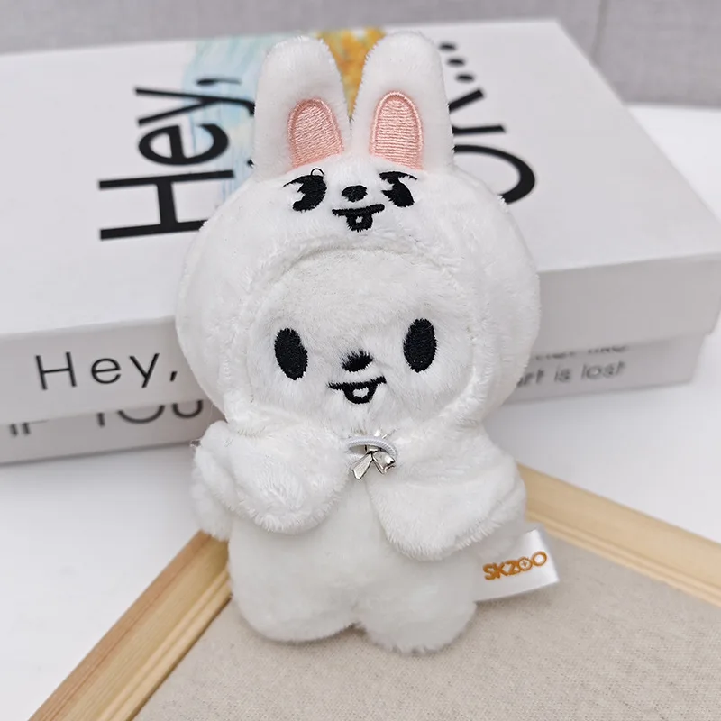 SKZOO Stray Kids keychain KPOP Plush Toy Doll TXT Cartoon Stuffed Plush Animal Rabbit Wolf Bear JYP Fans Leeknow Fang Can Gift