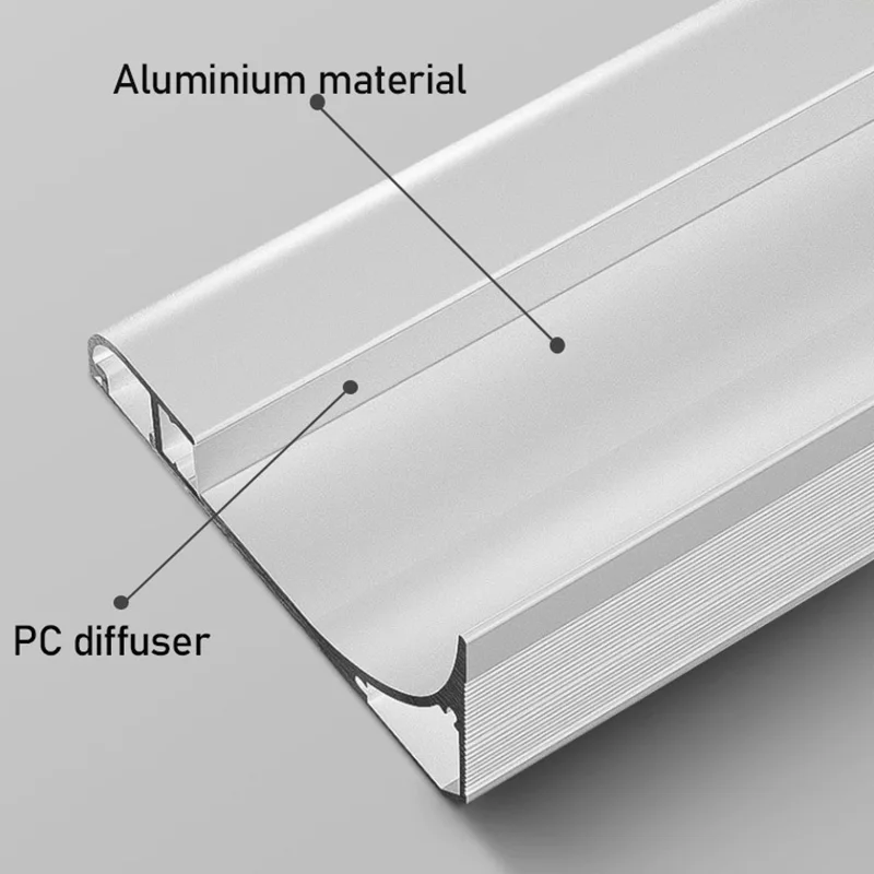 Led Ceiling Molding For Led Aluminum Profile Top Corner Linear Lamp Kitchen Skirting Ceiling Indirect Reflector Bar Strip Light