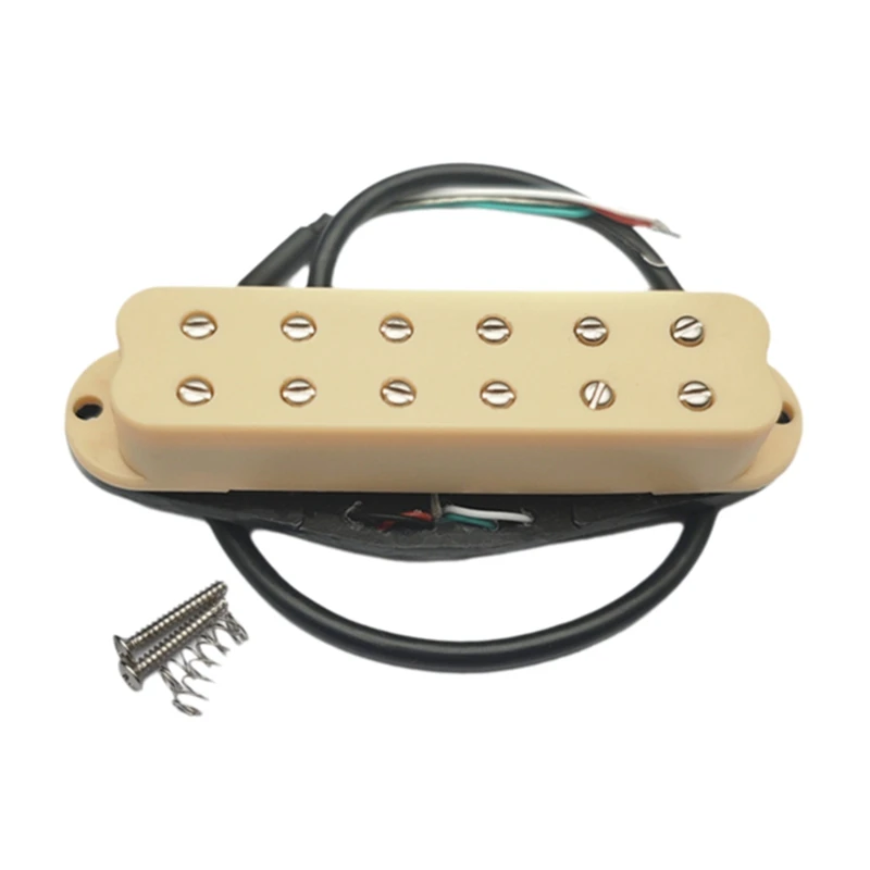 Micro guitare simple à double bobine, faible bruit, haut rendement, jaune JAS