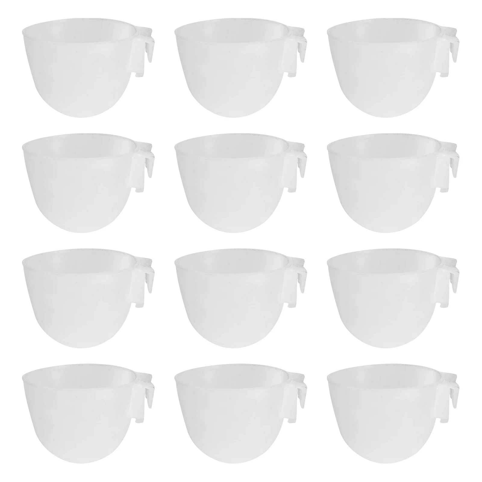 

20 Pcs Thickened Plastic Pigeon Trough Durable Lightweight Feeder Bird Water Cup Food Bowl Poultry Drinking Container