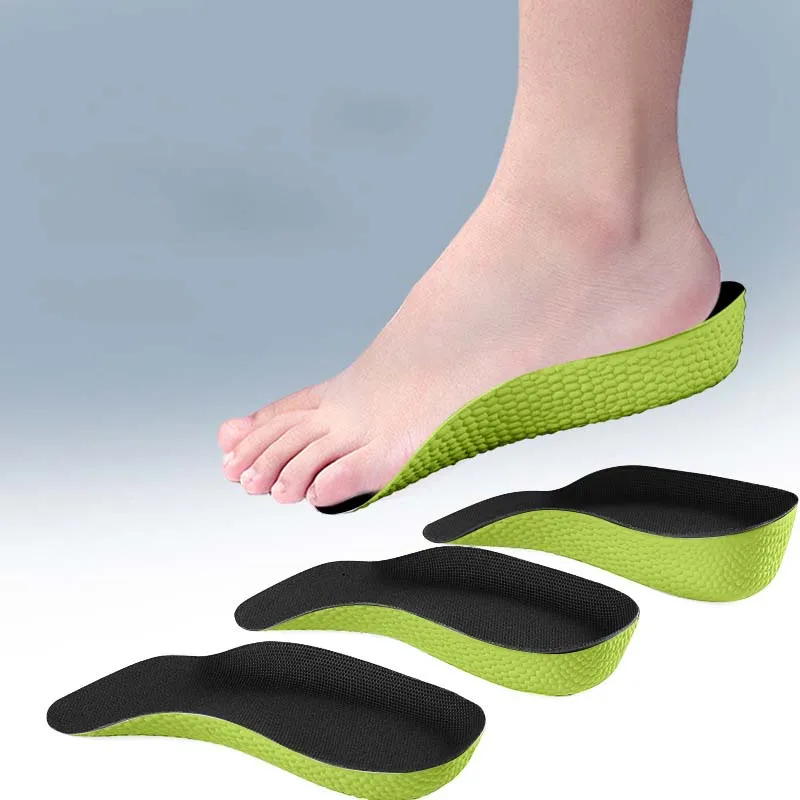 Arch Support Height Increase Insoles Light Weight Soft Elastic Lift for Men Women Shoes Pads Heighten Lift Heel 1.5/2.5/3.5 Cm