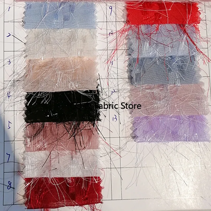 Новая шифоновая стеклянная пряжа, великолепная кисточка, романтическая платье, ткань, весна-лето, женская рубашка, юбка, ткань для шитья своими руками по метрам