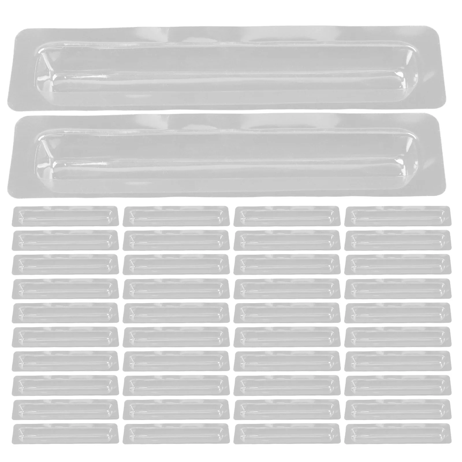 

50Pcs Clock Pointer Protective Cover Clear PVC Shield for Wall Clock Hands Quartz Movement Parts Storage Organizer Anti-Squeeze