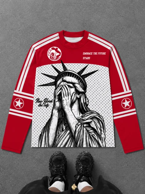 Long Sleeve Jersey T‑Shirt Ret - огляд і ціна Fashion Streetwear