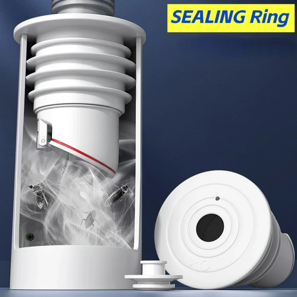 Silicone Bathroom Floor Drain Pipe Deodorizing Sink Drain Filter Sealing Ring Bathrooms Accessories Drains Dish Drainer Items