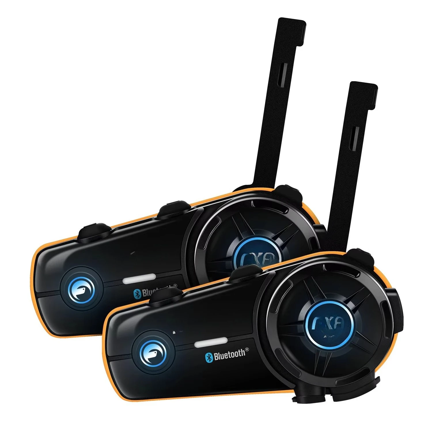 2 Pieces Fodsports FX8 PRO 10riders 2000m Full Duplex Dual Bluetooth Chips Helmet Intercom Motorcycle Accessories Intercom
