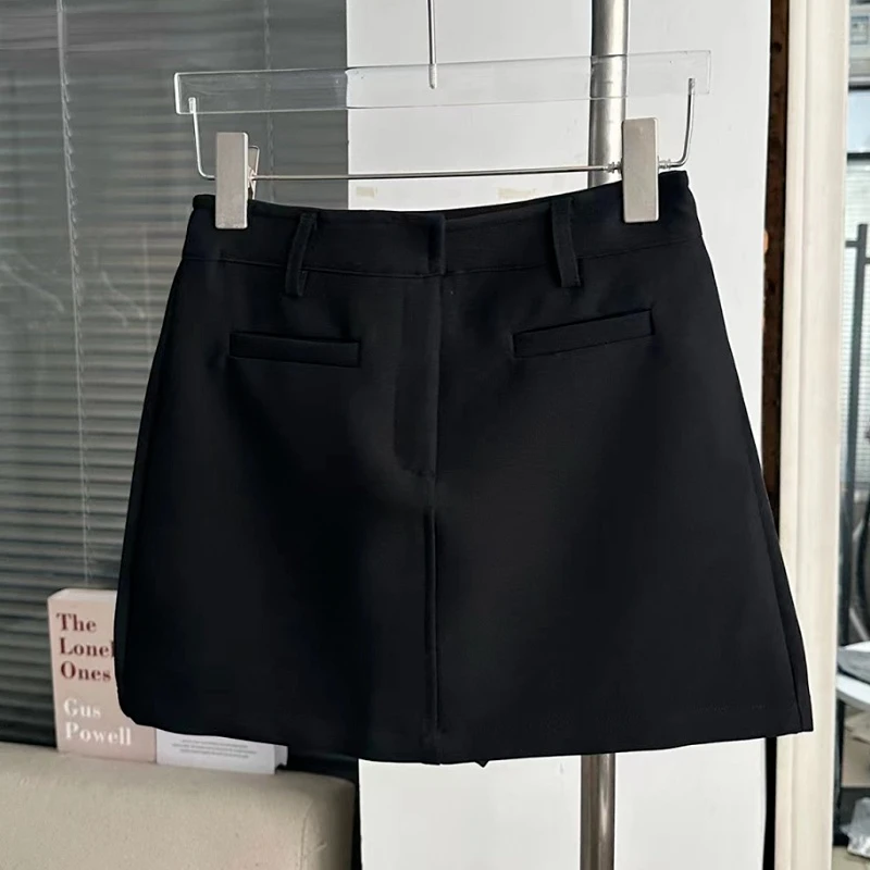 Skirts Women Office Lady Elegant Skinny Sexy Fashion Solid All-match A-line Korean Style High Waist Summer Female Ins Popular