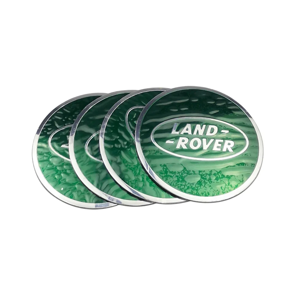 4pcs 56mm Car Wheel Center Hub Stickers for Land Rover Rnage Rover Freelander Discovery Defender Evoque Accessories Decoration